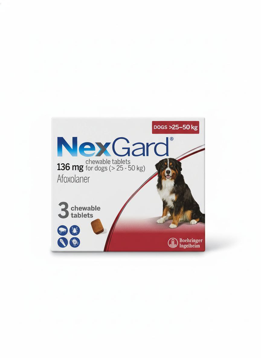 NexGard for Dogs 25-50 kg - one tablet