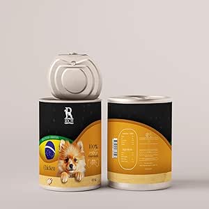 Rich Brazilian Protein Wet Food Can with Chicken for Dogs 400 g